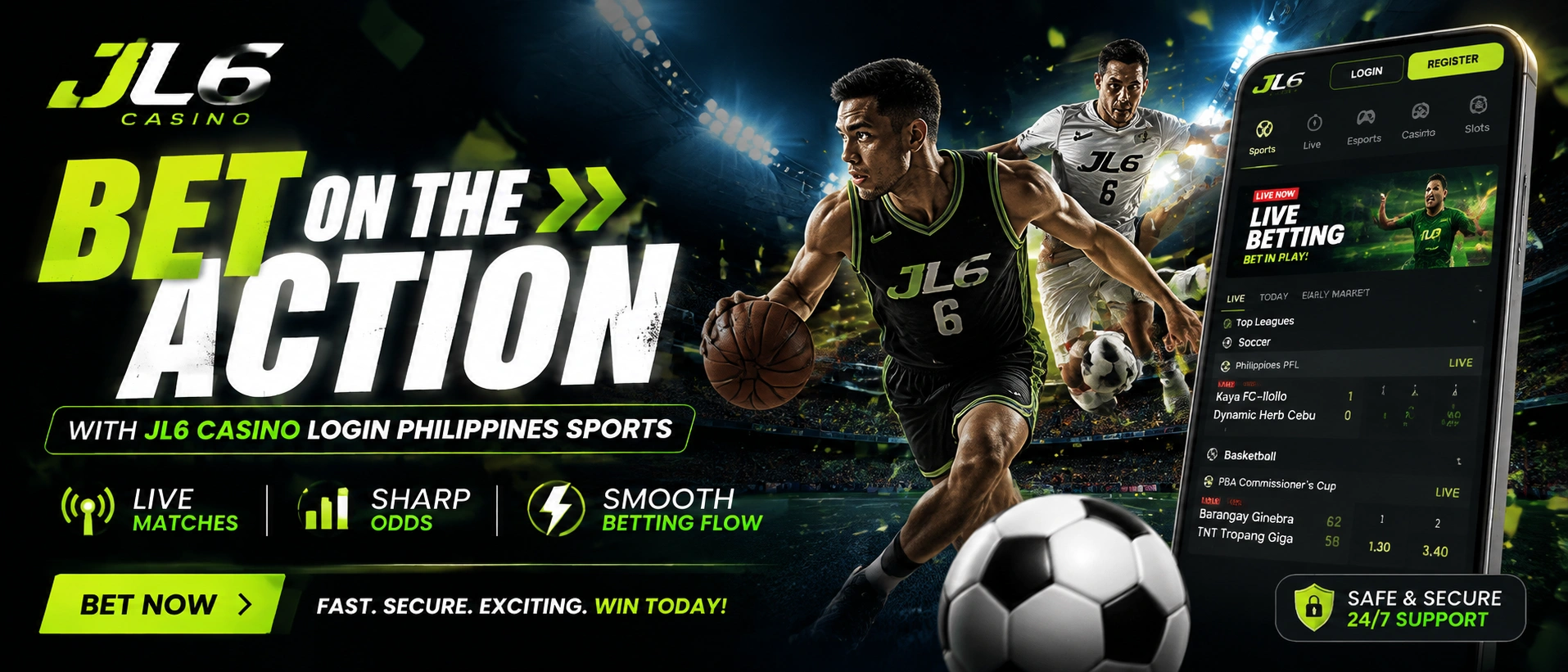 JL6 sports banner artwork